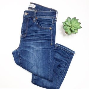 Madewell 10" High Riser Skinny Jeans Distressed 26